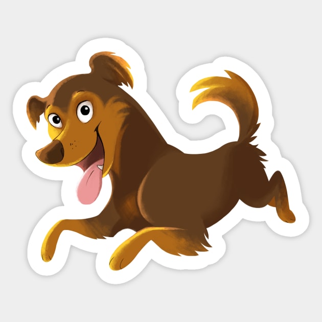 Happy dog Sticker by mariamar